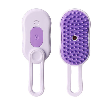 3-in-1 Electric Pet Steam Brush Cat & Dog Hair Removal, Massage & Grooming Comb